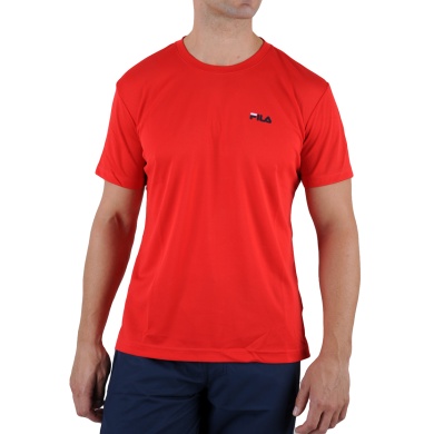 Fila T-shirt tenisowy Logo Small czerwony męski